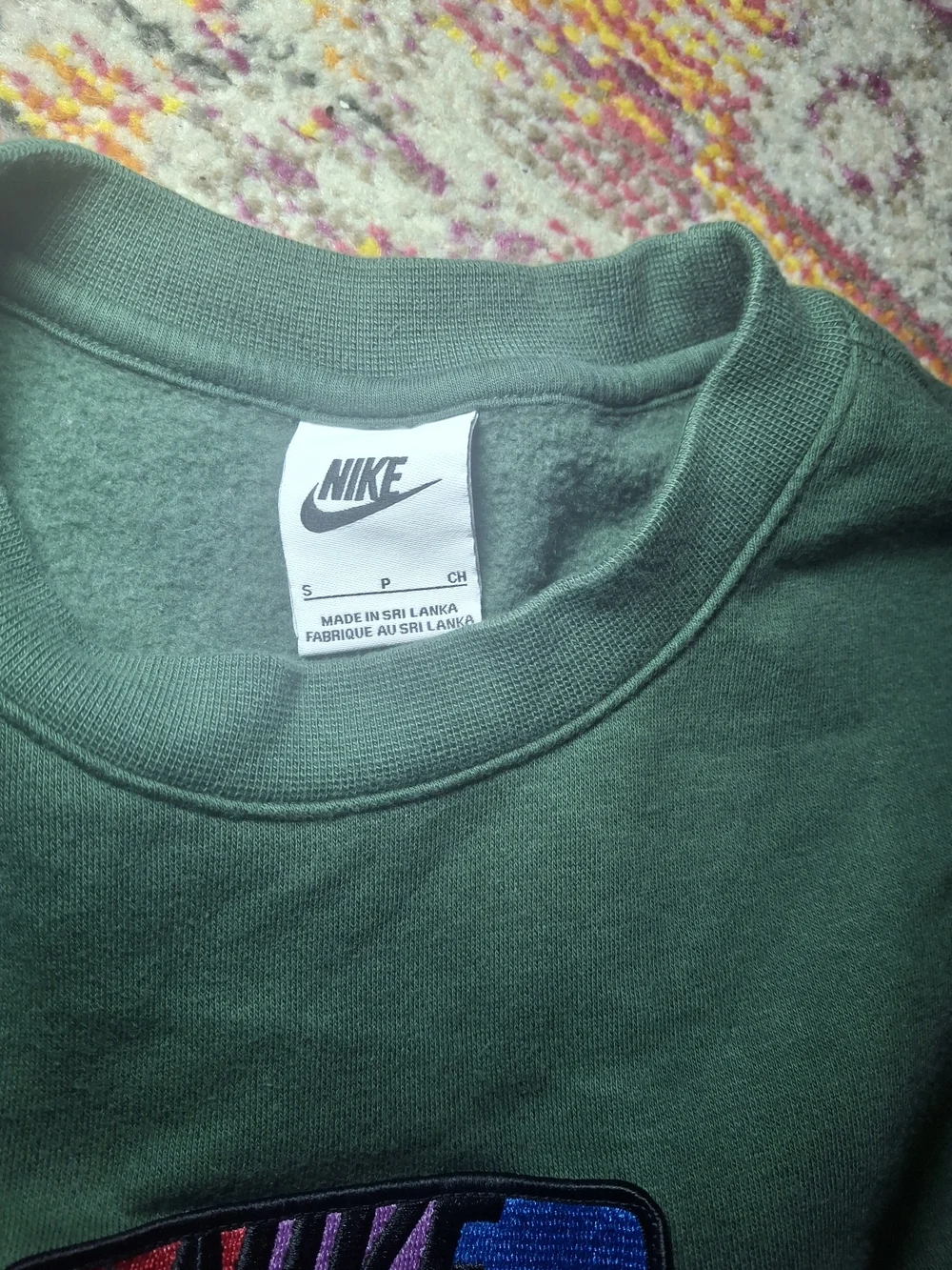 Nike Men's Olive Green Crewneck Sweatshirt